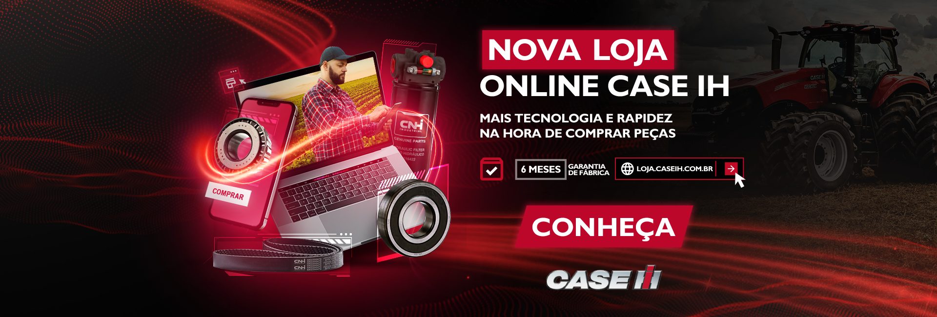 Banner E-Commerce de Peças Case IH (computador)