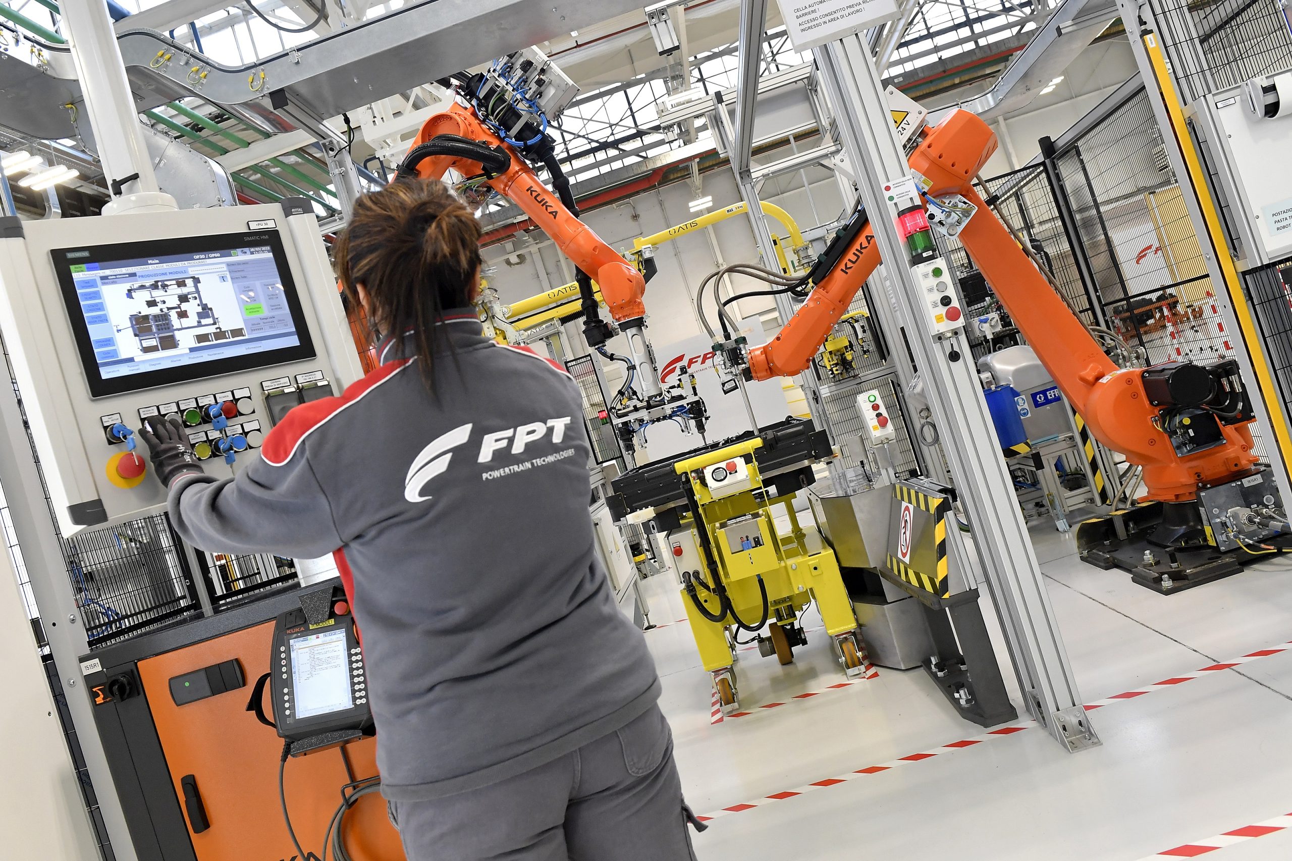Fábrica de ePowertrain da FPT Industrial em Turim, na Itália