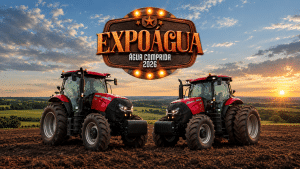 Tracan marca presença na ExpoÁgua 2026 com máquinas Case IH em exposição