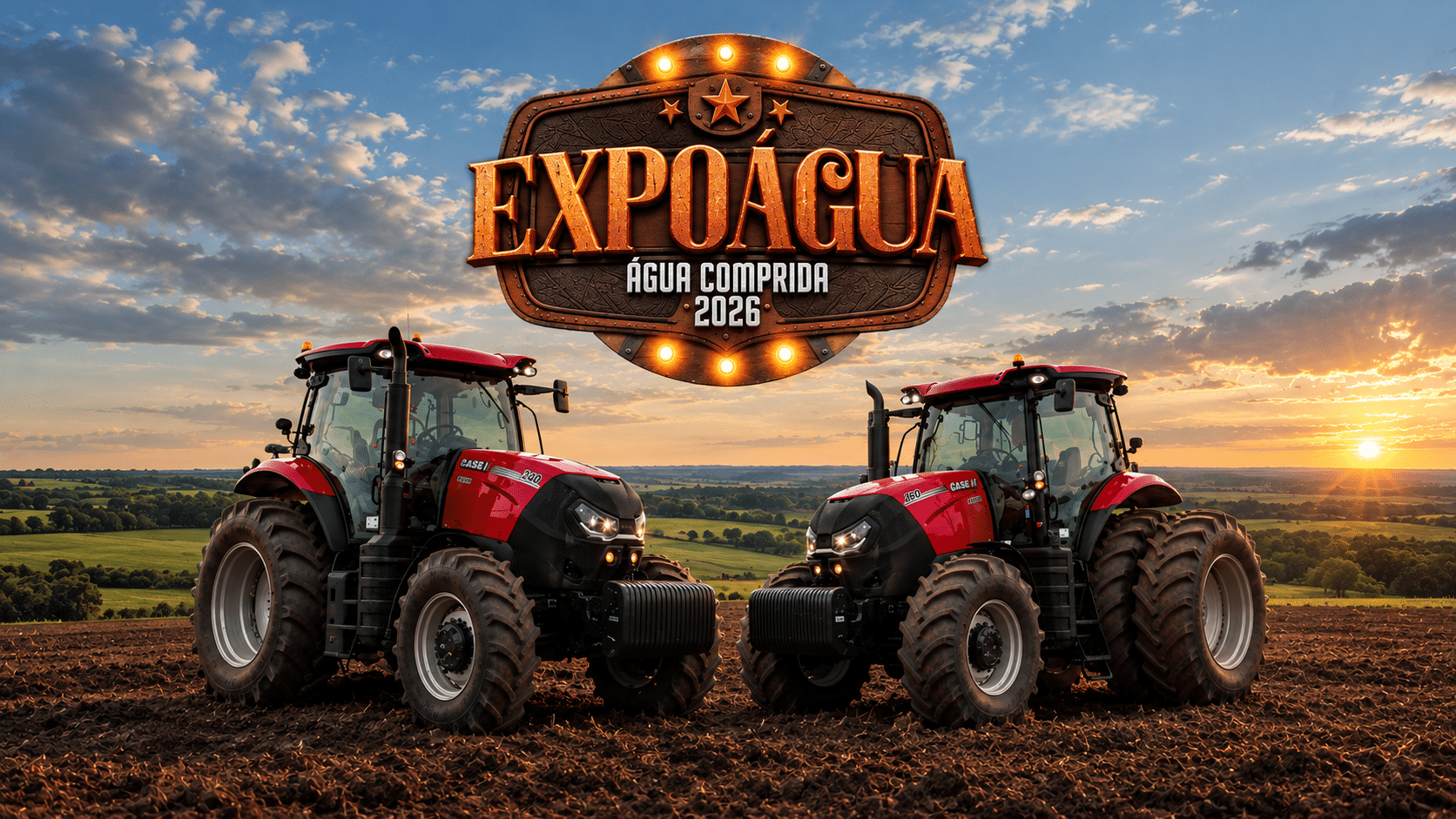 Tracan marca presença na ExpoÁgua 2026 com máquinas Case IH em exposição